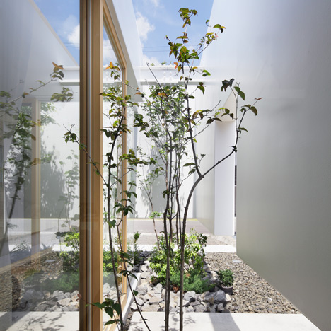 Green Edge House by mA-style Architects encases a perimeter garden behind its walls