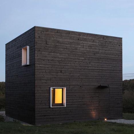 House in Normandy with blackened timber walls by Beckmann-N’Thépé Architectes