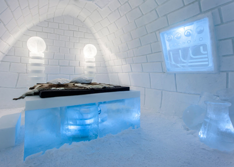 It's Alive! Frankenstein-themed Icehotel room by PINPIN Studio