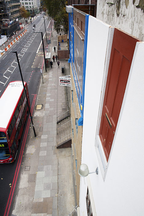 Miner on the Moon by Alex Chinneck is an upside-down building in London