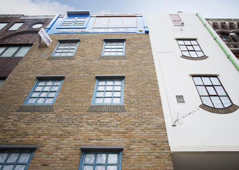 Miner on the Moon by Alex Chinneck is an upside-down building in London