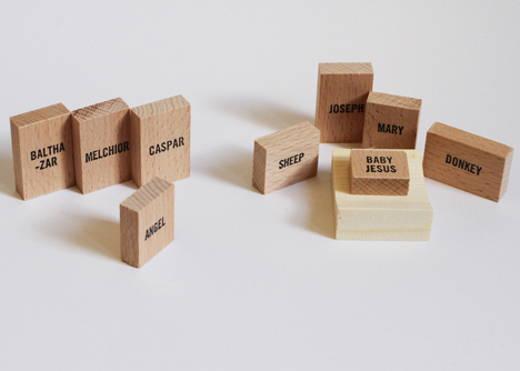 Minimal Nativity Set by Emelie Voirin