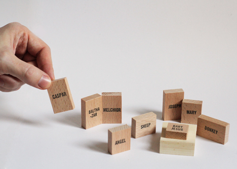 Minimal Nativity Set by Emelie Voirin