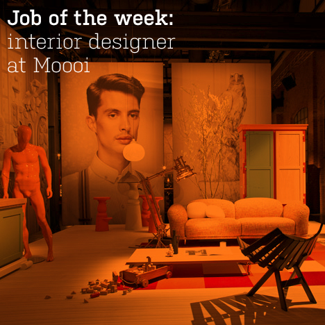 Job of the week: interior designer at Moooi