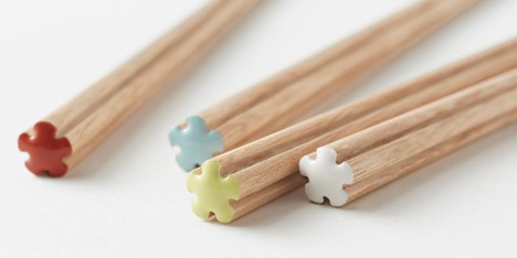 Nendo chopsticks for Hashikura Matsukan