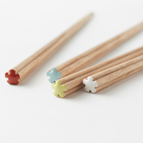 Nendo chopsticks for Hashikura Matsukan