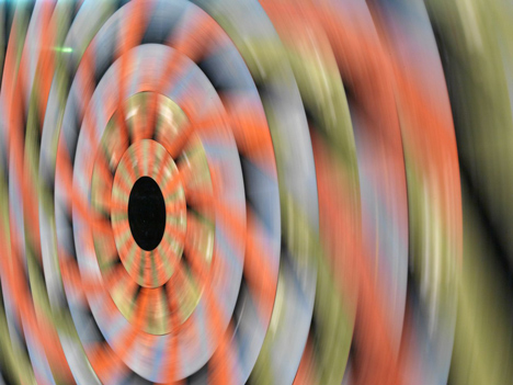 Optical illusions created by spinning marble disks by Raffaello Galiotto for Lithos Design