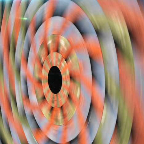 Optical illusions created by spinning marble disks by Raffaello Galiotto for Lithos Design