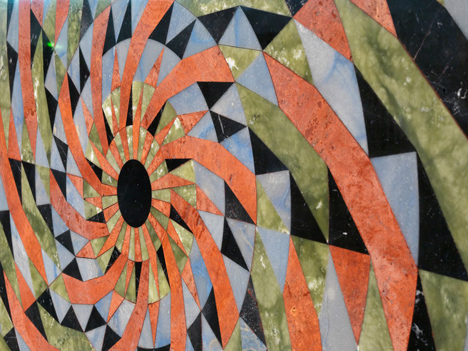 Optical illusions created by spinning marble disks by Raffaello Galiotto for Lithos Design
