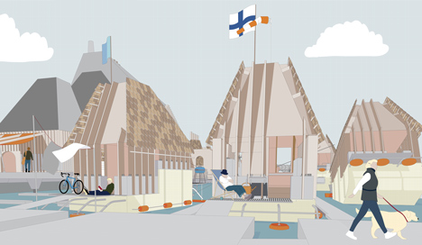 RIBA President's Medals Student Awards - Helsinki Archipelago Town Hall by Ness Lafoy
