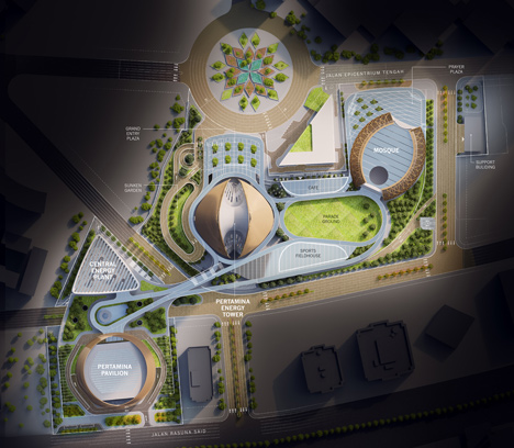 Pertamina Energy Tower by SOM is an Indonesian skyscraper that will harness wind power