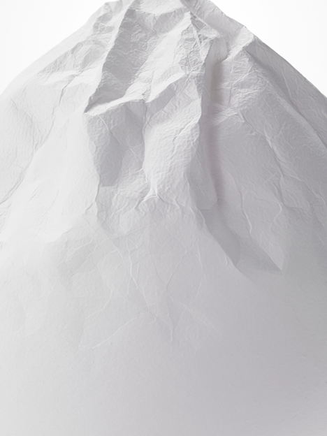 Semi wrinkle wash lamp by Nendo