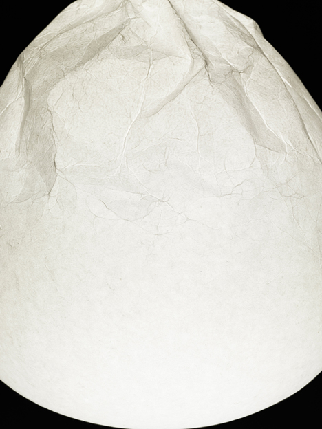 Semi wrinkle wash lamp by Nendo