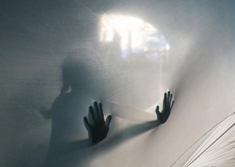 Suspense immersive fabric installation by Sophia Chang