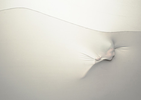 Suspense immersive fabric installation by Sophia Chang