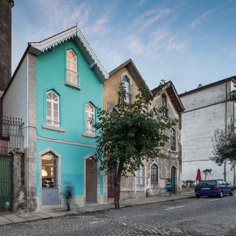 Portuguese townhouse meets Alpine chalet at this renovation by Tiago do Vale Arquitectos