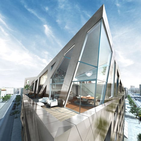 Daniel Libeskind designs metallic apartment block for Berlin's Chausseestrasse