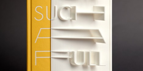 3D-printed book cover of On Such a Full Sea by Chang-rae Lee created with a MakerBot