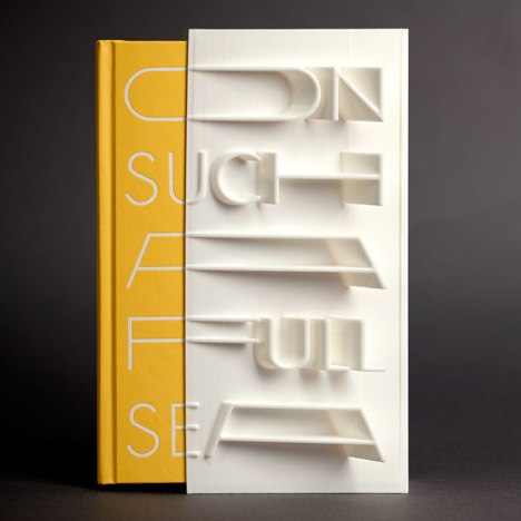 3D-printed book cover of On Such a Full Sea by Chang-rae Lee created with a MakerBot