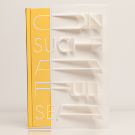 3D-printed book cover of On Such a Full Sea by Chang-rae Lee created with a MakerBot