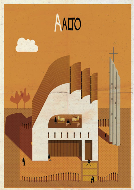 Archibet alphabet of architects by Federico Babina