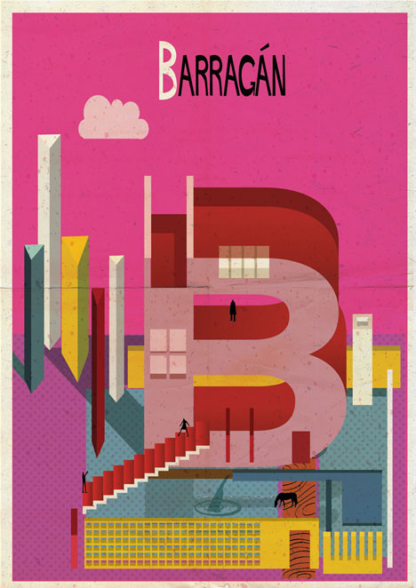 Archibet alphabet of architects by Federico Babina