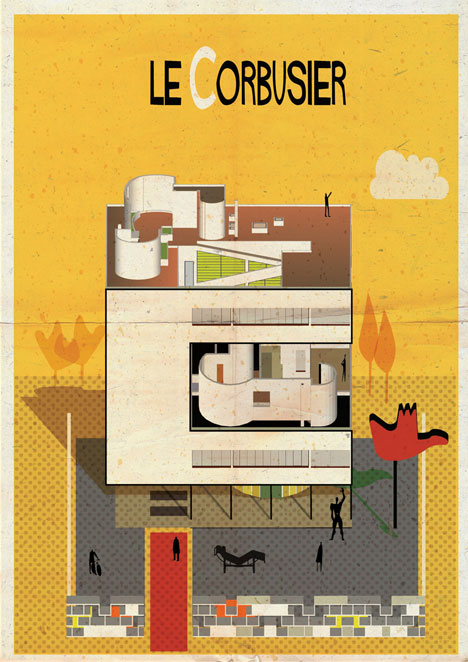 Archibet alphabet of architects by Federico Babina