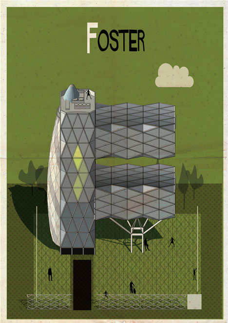Archibet alphabet of architects by Federico Babina