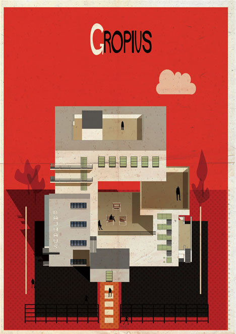 Archibet alphabet of architects by Federico Babina