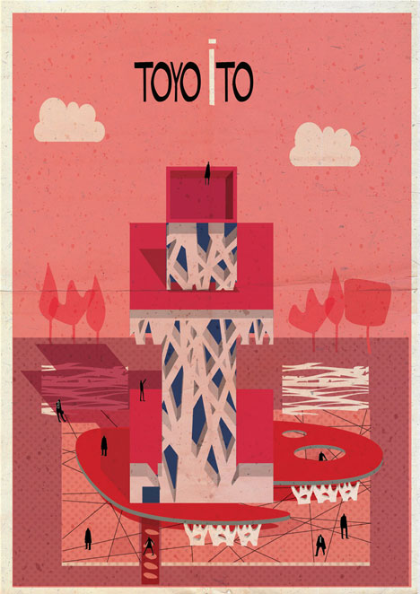 Archibet alphabet of architects by Federico Babina