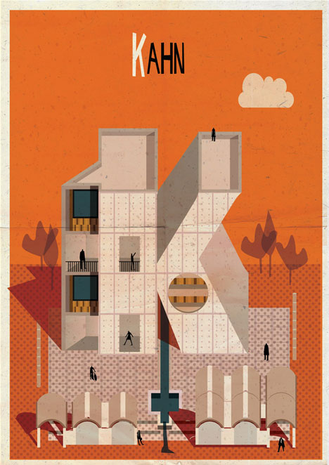 Archibet alphabet of architects by Federico Babina