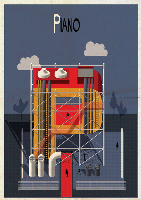 Archibet alphabet of architects by Federico Babina