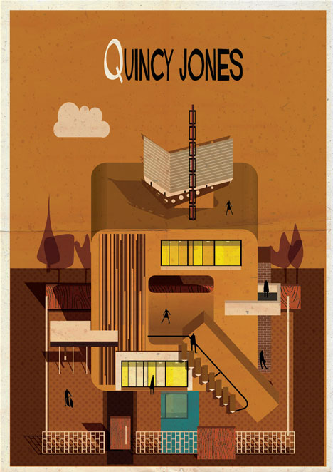Archibet alphabet of architects by Federico Babina