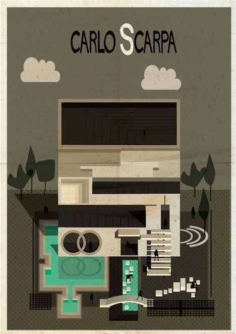 Archibet alphabet of architects by Federico Babina