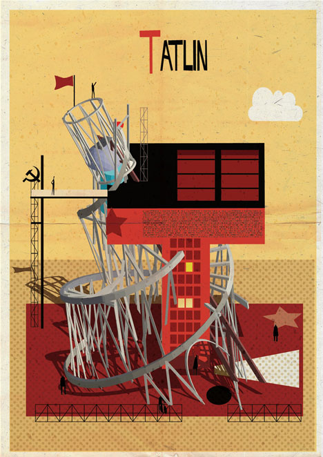 Archibet alphabet of architects by Federico Babina