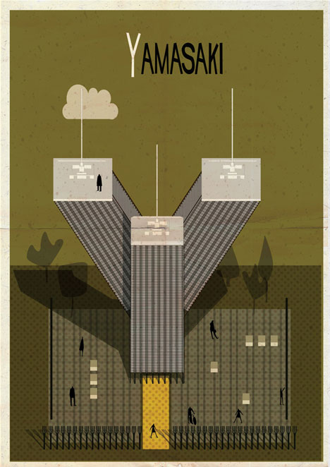 Archibet alphabet of architects by Federico Babina