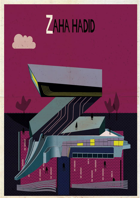 Archibet alphabet of architects by Federico Babina