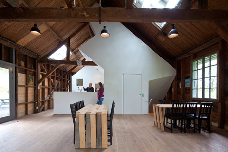 Basement excavation and Corian-clad gallery by Bureau SLA revive military building