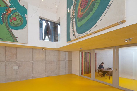 Basement excavation and Corian-clad gallery by Bureau SLA revive military building