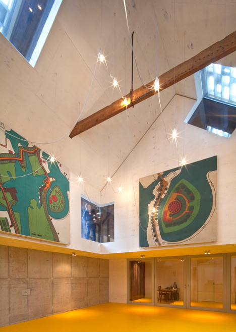 Basement excavation and Corian-clad gallery by Bureau SLA revive military building