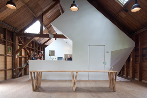 Basement excavation and Corian-clad gallery by Bureau SLA revive military building