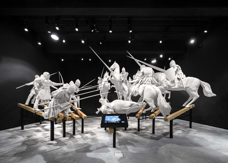 Red concrete visitor centre by Gonçalo Byrne tells the story of the Battle of Atoleiros