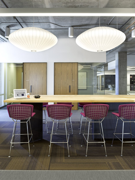 Cisco offices by Studio O+A features wooden meeting pavilions