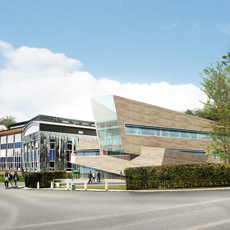 Libeskind unveils timber-clad physics centre for Durham University