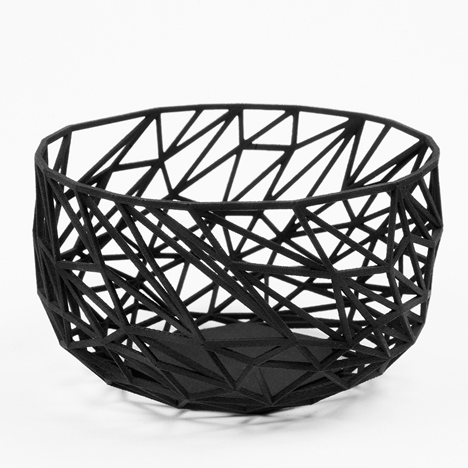 Dark Side collection of 3D printed vessels by Michael Malapert