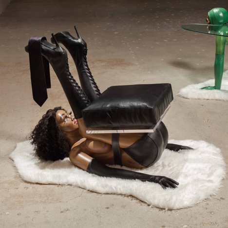 Russian gallerist sparks race row over "overtly degrading" chair