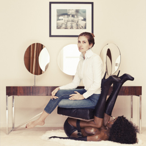 Russian gallerist sparks race row over "overtly degrading" chair