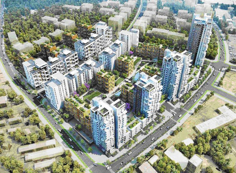 David Adjaye designs office campus for new satellite town in Uganda