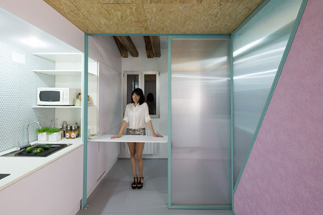 Day-in-the-life movie follows the resident of an apartment with moving walls and secret furniture