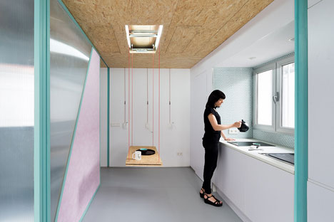Day-in-the-life movie follows the resident of an apartment with moving walls and secret furniture